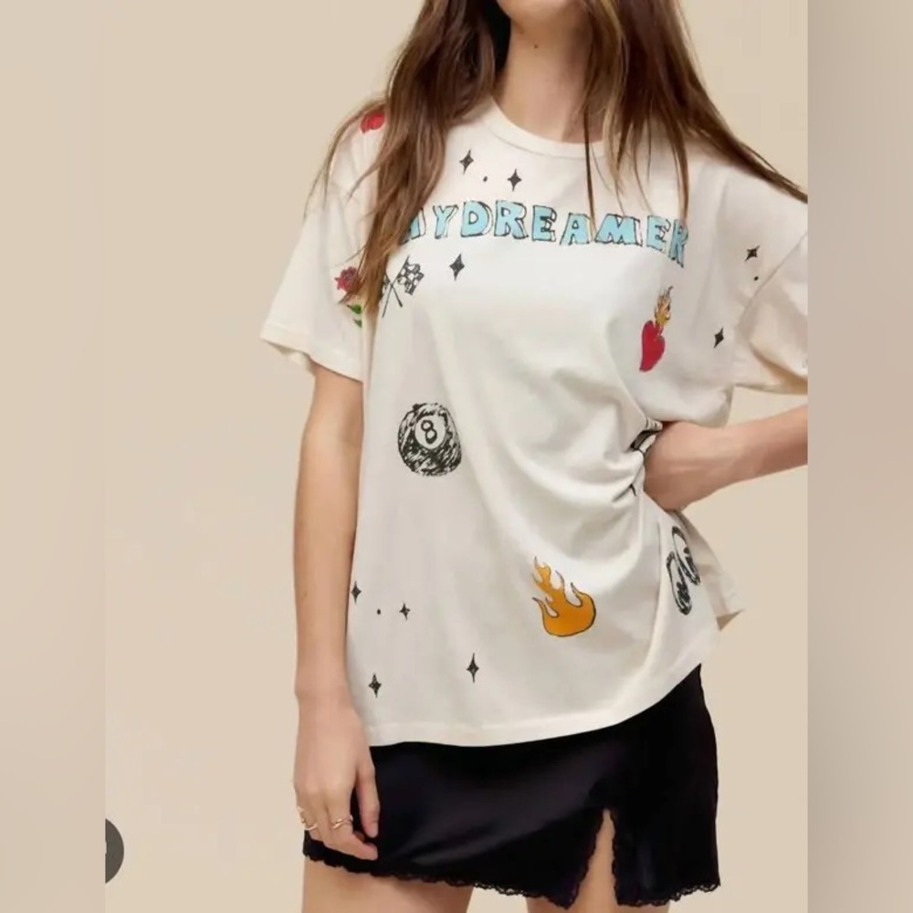NWT- Daydreamer Sketches Merch Tee Daydreamer Oversized in Clay